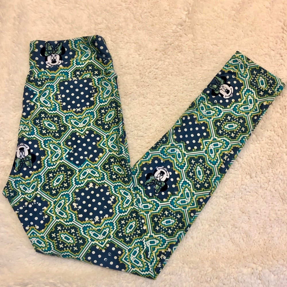 EUC LuLaRoe Disney Minnie Mouse OS Leggings